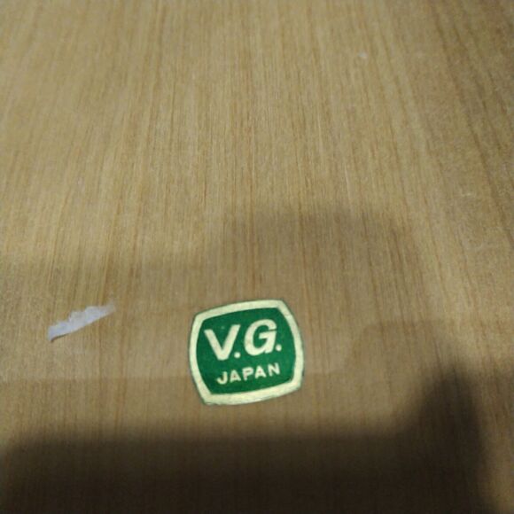 1950s Vintage V.G. Hand Painted Nautical Wood Fishing Sign Made in Japan - Picture 5 of 8